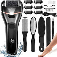 Електрична пилка для ніг Soulima 23220 чорна роликова