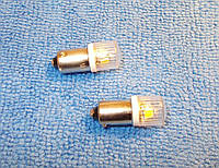 Светодиод МАЯК BA9s Т8 12V 1.2W 3SMD Ultra White (2835) 50Lm Автосвет A-30 4630010936646