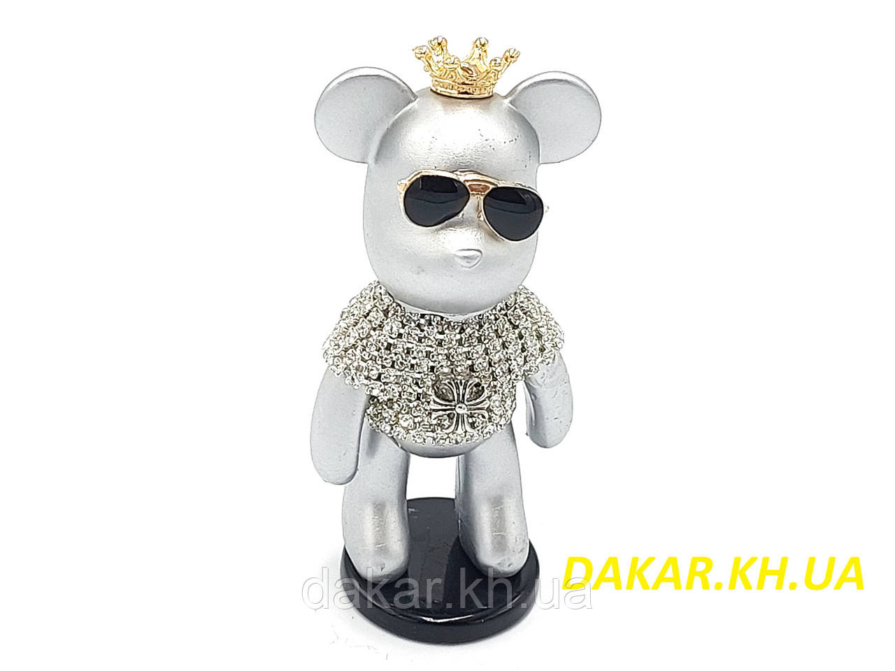 Фігурка Bearbrick Silver на торпедо авто