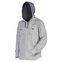 Рубашка Norfin Focus Hood (с капюшоном) p.2XL Серый (657005-XXL) KS, код: 6832285