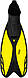 Ласти для плавання Aqua Speed Vapor 60271 р. 38-39 (724-38) Black/Yellow, фото 4