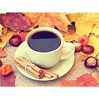 Раскраска по номерам на дереве 40*50 J.Otten "Кофе" (карт.уп краски+кисти)