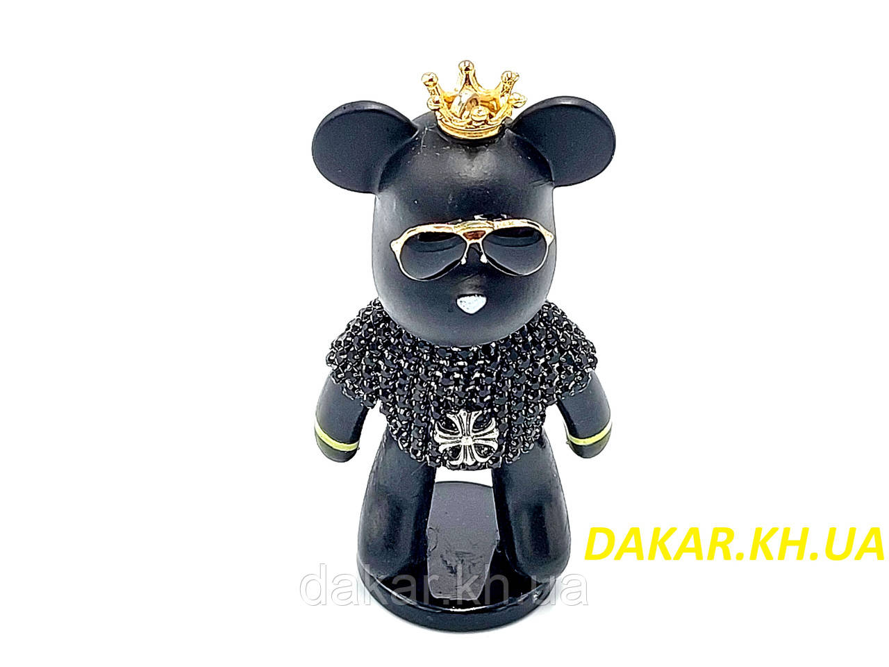 Фігурка Bearbrick Black v1 на торпедо авто