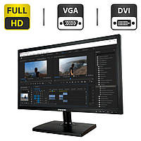 Монітор Samsung S22C200B Black / 22" (1920x1080) TN+film / VGA, DVI / VESA 100x100 + Кабелі (VGA, DVI на вибір) та живлення в