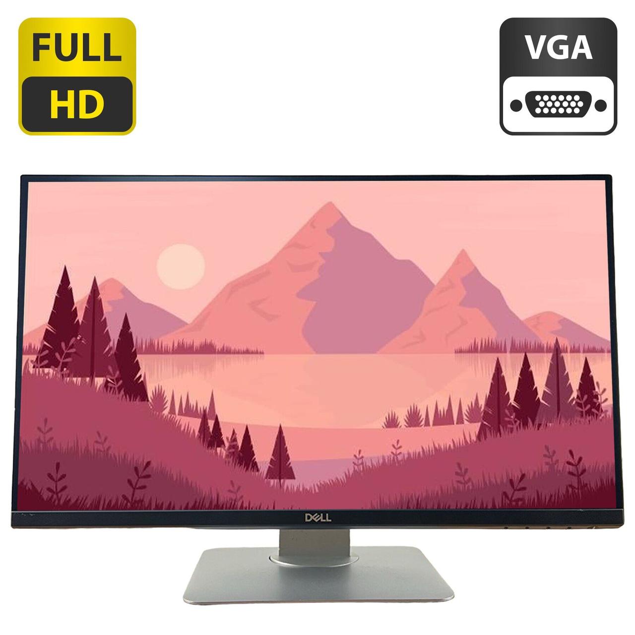 Монітор Б-клаc Dell P2319H / 23" (1920x1080) IPS / USB-Hub, VGA, HDMI, DisplayPort / VESA 100x100 + Кабелі (VGA та живлення) у