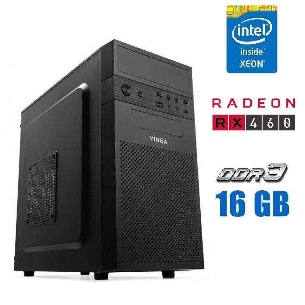 Ігровий ПК Vinga CS112B MT NEW/ Xeon E3-1240 v3/ 16 GB RAM/ 256 GB SSD/ Radeon RX 460 2GB