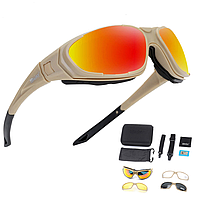 Солнцезащитные очки Daisy С9 с поляризацией с 4-ма сменными линзами Койот faraon