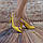 Босоніжки жіночі жовті шкіра Fashion Pames 142, останній 36 розмір, фото 3