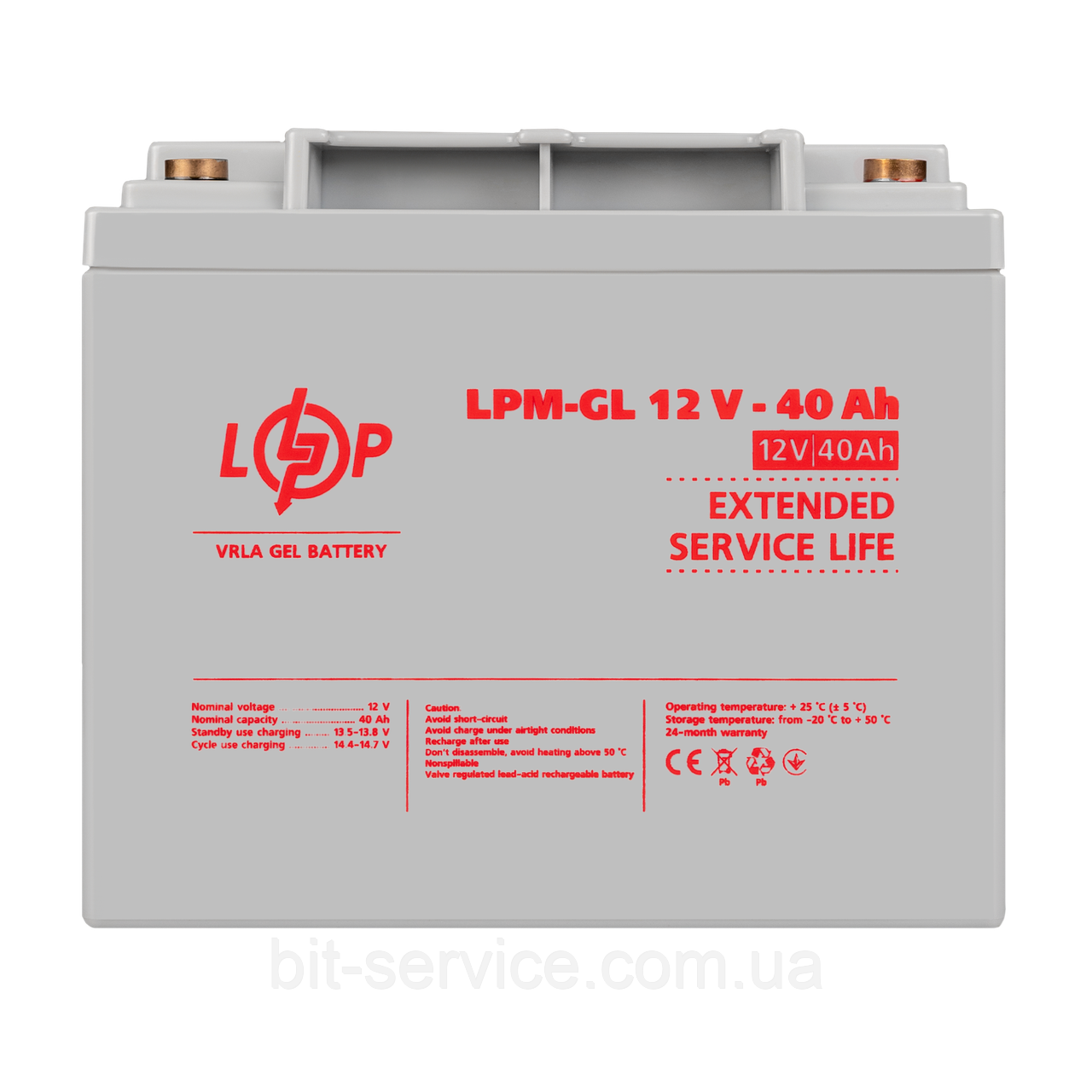 Акумулятор гелевий LPM-GL 12V - 40 Ah