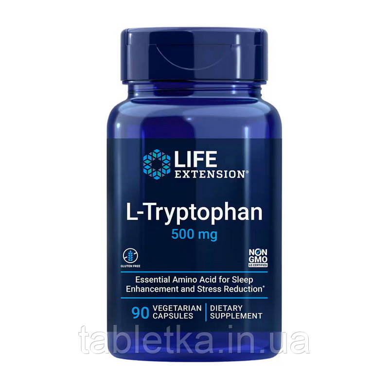 L-Tryptophan 500 mg (90 veg caps)