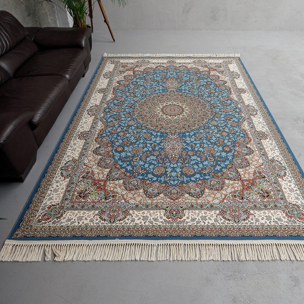 Килим Padishah 4009 2Х3 Блакитний прямокутник