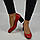 Туфлі жіночі AURIS 1950-1 червоні шкіра, фото 3
