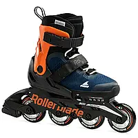 Ролики Rollerblade Microblade midnight blue-warm orange розмір 33-36.5