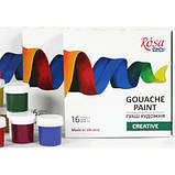 Гуашеві фарби Rosa Studio Creative 16*20 мл (4823098531609) (код 1540390), фото 4