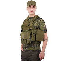 Розвантажувальний жилет універсальний на 6 кишень Military Rangers ZK-5517 кольору в асортименті, фото 4