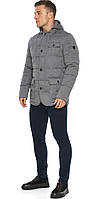 Куртка — повітровик чоловічий попелястий весняний модель 35230 (СТАЛСЯ ТІЛЬКИ 50(L))