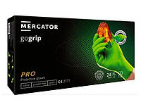 Перчатки нитриловые Mercator Medical GoGrip Green L Зеленые 50 шт (00-00000179) ZK, код: 8246380