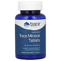 Концентрированные Микроэлементы, ConcenTrace, Trace Minerals, 90 таблеток