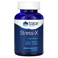 Восстановление и Защита от стресса, Stress-X, Trace Minerals, 120 таблеток