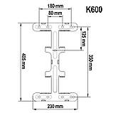 Кронштейн настінний для ЖК LED телевізора 40"-70" K600, фото 2