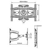 Кронштейн настінний для ЖК LED телевізора 40"-70" K600, фото 10