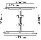 Кронштейн настінний для ЖК LED телевізора 40"-85" P65, фото 2