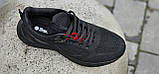 Кросівки чоловічі чорні літні легкі сітка Кроссовки мужские черные летние легкие сетка (Код: Л3200), фото 9