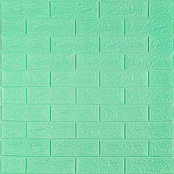3D панель самоклеюча 700х770х5мм цегла М'ята (012-5) SW-00000148