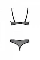 Еротична боді Passion MARINA BODY, L/XL, beige, з відкритими чашками, фото 5