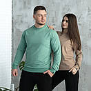 Світшот Pobedov 001 бавовняний світло-смарагдовий, фото 3
