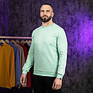 Світшот Pobedov 001 без малюнка. Колір: ментоловий, фото 3