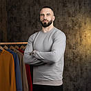 Світшот Pobedov 001 з круглим вирізом. Колір: Сталевий, фото 4