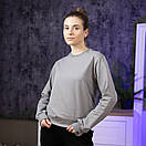 Світшот Pobedov 001 з круглим вирізом. Колір: Сталевий, фото 7