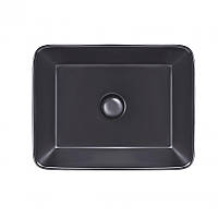 Раковина подвесная моноблок Qtap Tern Matt Black QT172074MBMB SD00046258 ZZ, код: 6963109