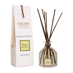 Аромадіфузор, пахучка для дому Fresh Bergamot (Свіжий бергамот) Collines de Provence, 100 мл
