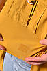 Сорочка жіноча гірчичного кольору Уцінка р.S 174577T Безкоштовна доставка, фото 4
