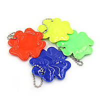 Брелок світловідбивний "Лепесток" 6*6 см, 4 кольори, 100PCS без/етика