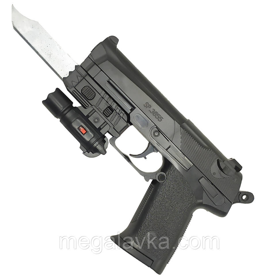 Дитячий іграшковий пістолет SP3855-R, на кульках — MegaLavka
