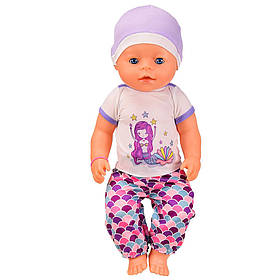 Дитяча лялька-пупс BL037 в зимовому одязі, пустушка, горщик, пляшечка (Від 4) — MegaLavka