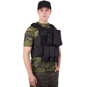 Розвантажувальний жилет універсальний на 4 кишені Military Rangers ZK-5516 кольору в асортименті