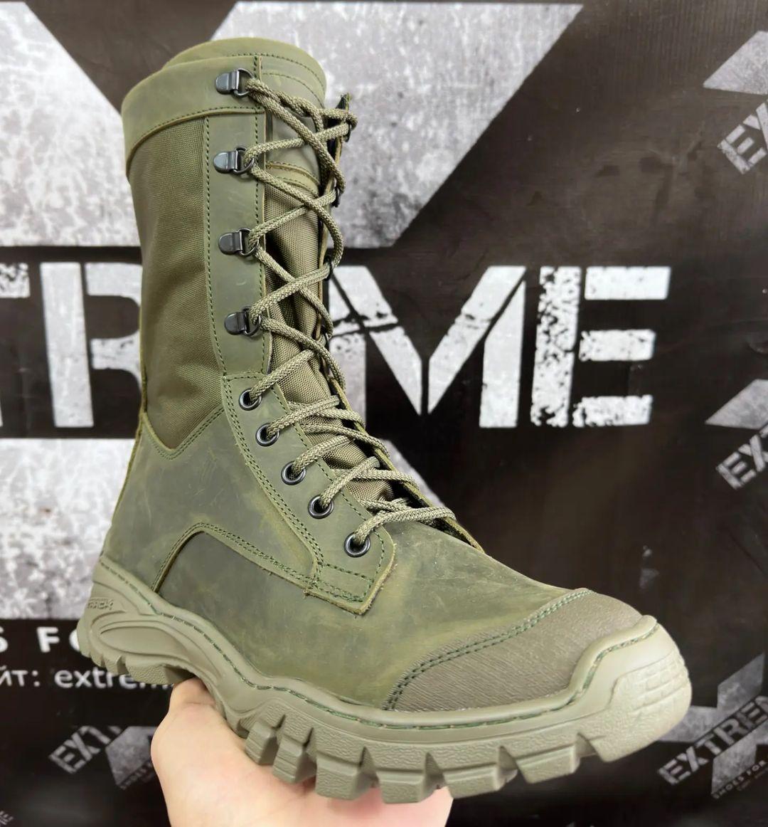 Тактичні демісезоні берці вставки Cordura Olive Tactical Boots Олива - фото 4 - id-p2150021139