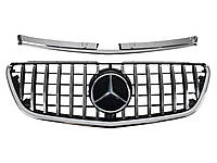 Решетка радиатора на Mercedes Vito W447 2014-2019 год GT Panamericana Chrome Black ( V2 ) от RT