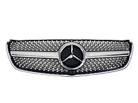 Решетка радиатора на Mercedes V-Class W447 2014-2019 года Silver ( Diamond ) без камеры от RT