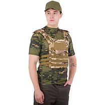 Плитоноска для бронепластин із системою MOLLE Military Rangers ZK-5515 кольору в асортименті, фото 3