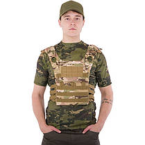 Плитоноска для бронепластин із системою MOLLE Military Rangers ZK-5515 кольору в асортименті, фото 4