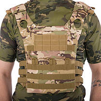 Плитоноска для бронепластин із системою MOLLE Military Rangers ZK-5515 кольору в асортименті, фото 5