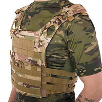 Плитоноска для бронепластин із системою MOLLE Military Rangers ZK-5515 кольору в асортименті, фото 6
