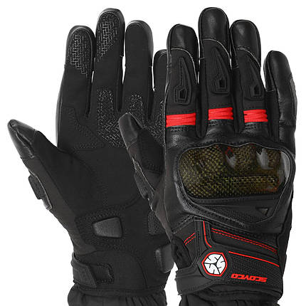 Мотоперчатки зимові SCOYCO Waterproof Sensor Touch MC57WP S-M кольору в асортименті, фото 1