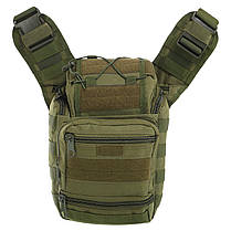 Рюкзак туристичний патрульний однолямковий Military Rangers ZK-9112 розмір 32х22х19 см 20 л кольору в, фото 6