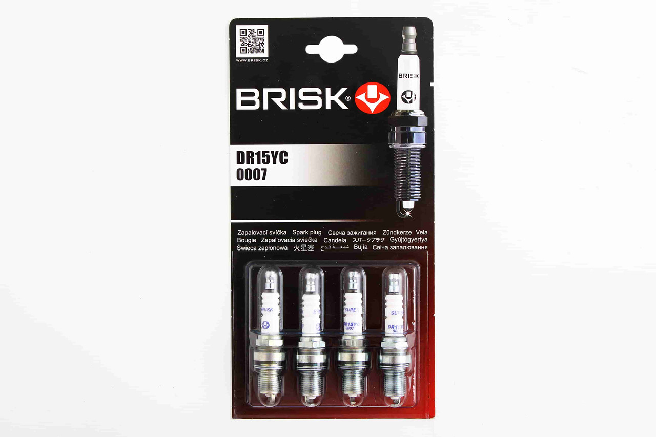 Свечи "Brisk" Super 2112 блистер (ключ на 16, зазор 0.7) (DR15YC (0007))